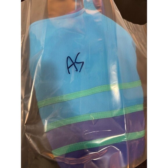 Garbar Women's light blue and royal blue  Swimsuit Size 12L - Picture 10 of 10